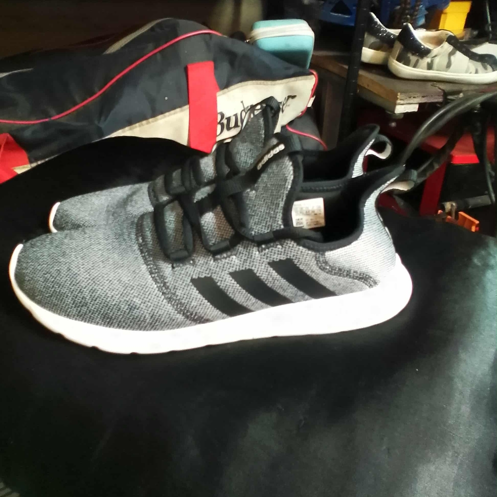 Adidas Gray and Black Sneakers